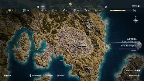 map assassin's creed odyssey